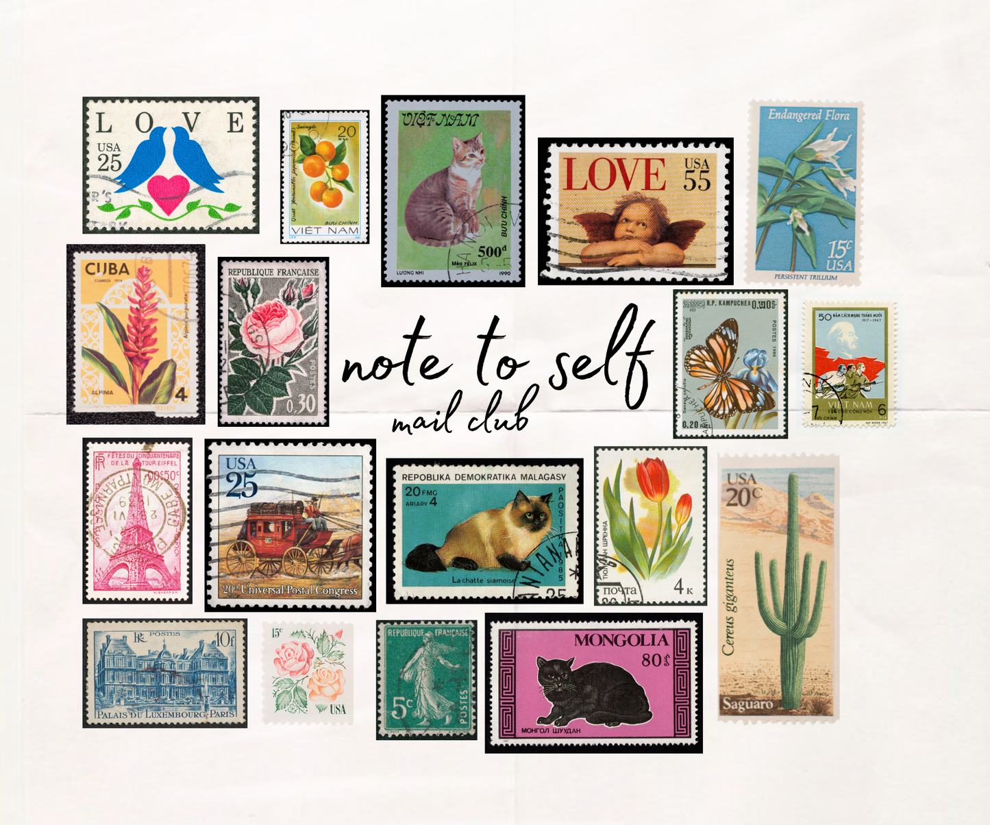 note to self mail club